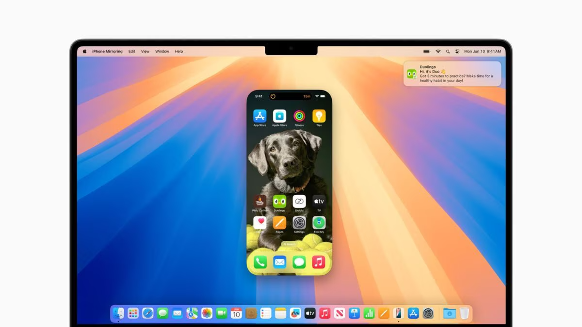 présentation iPhone Mirroring