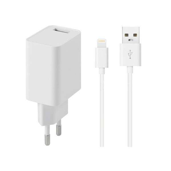 Combo chargeur (12W) + Câble Lightning (1m)