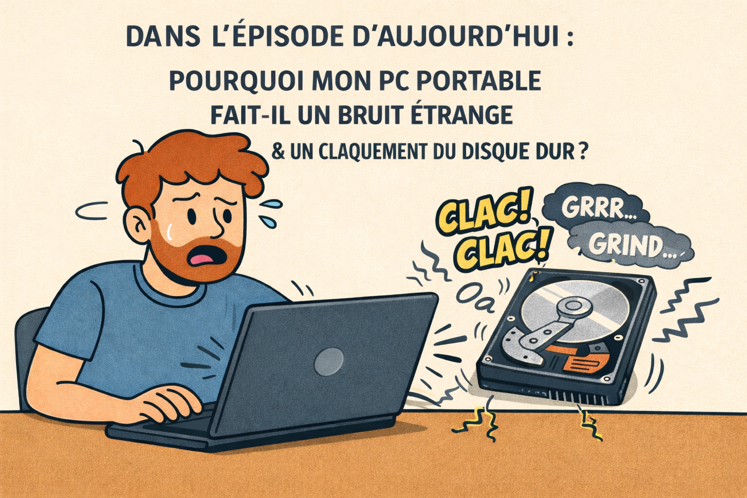 Pourquoi ton PC portable fait-il un bruit de claquement