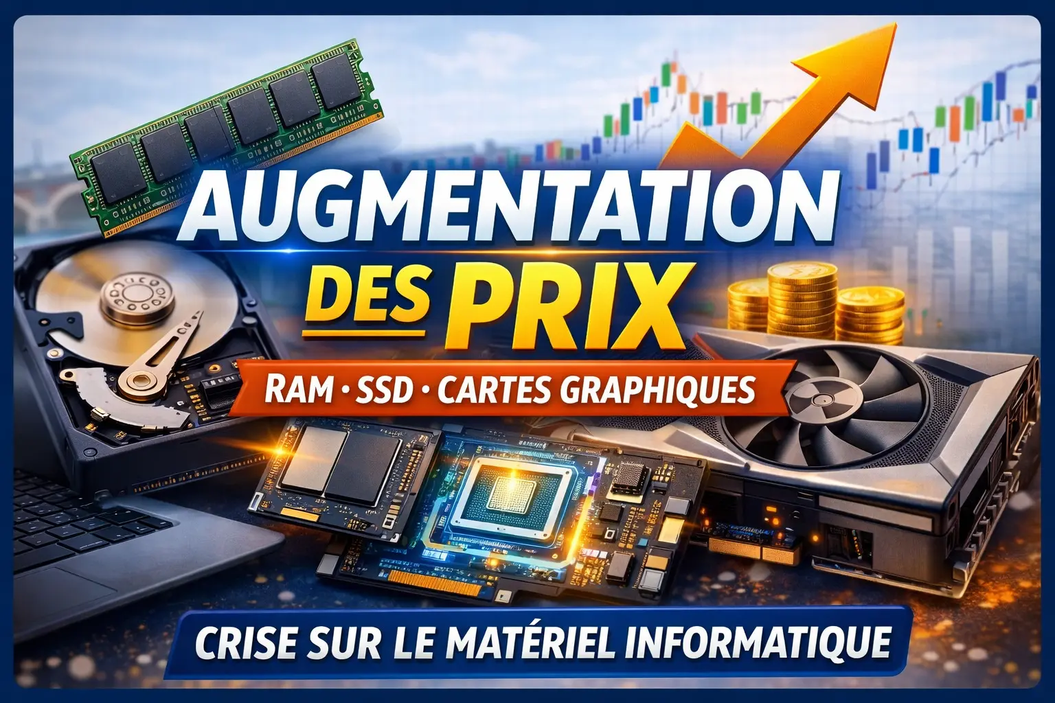 Pourquoi les prix des RAM, disques durs augmentent en 2026 ?