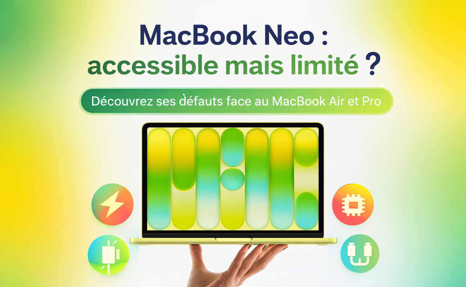 MacBook Neo : un Mac accessible… mais très limité