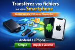 Transfert smartphone vers Cle USB ou Disque Dur